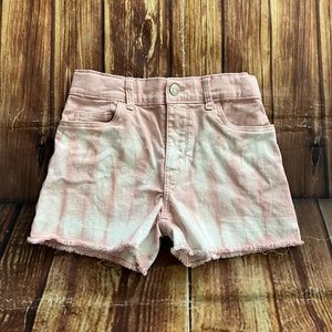 Oshkosh B’gosh Toddler Girl’s Tie-Dye Denim Shorts Pink White Size 7